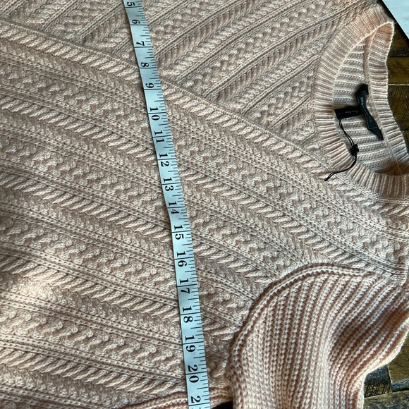 BCBGMaxAzria Light Pink Textured Sweater - Picture 6 of 9